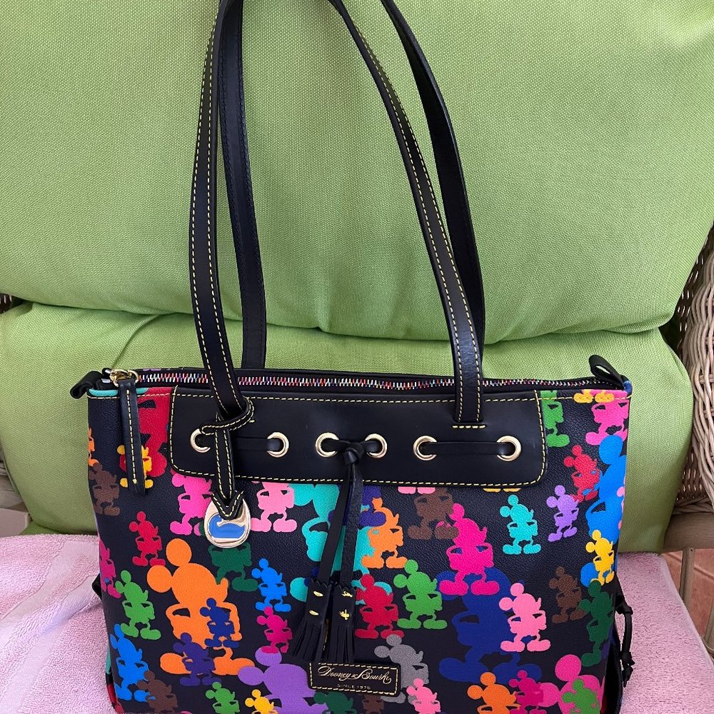 PRE OWNED DOONEY & BOURKE MICKEY WONDERS TASSEL BAG